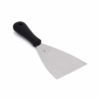 Spatule inox 100mm avec poignée plastique