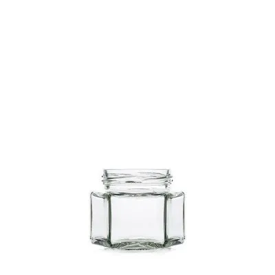 Pot verre hexagonal TO 53 125gr / 106ml