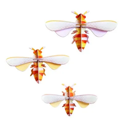 Décoration murale – Set de 3 abeilles