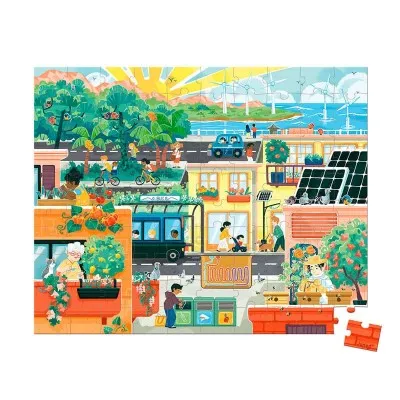 Puzzle La Ville Verte 100 pièces – Partenariat WWF