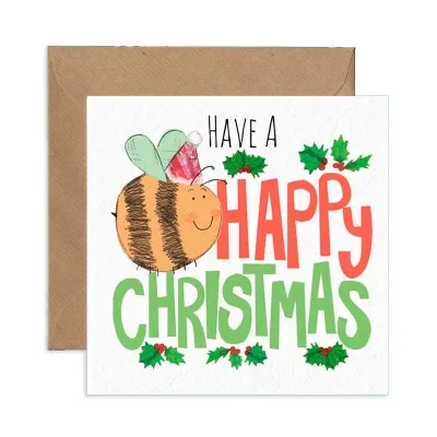 Carte de Noël “Happy Christmas”