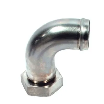 Raccord coudé inox 90° avec collier - Ø2" pour doseuse Dana api MATIC