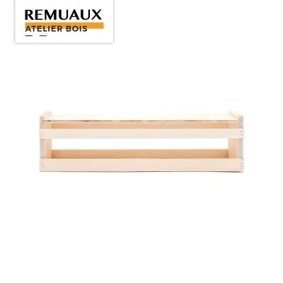 Coffret bois fermé 6 pots 125 grammes