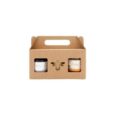 Coffret carton ondulé 3 pots 250 grammes