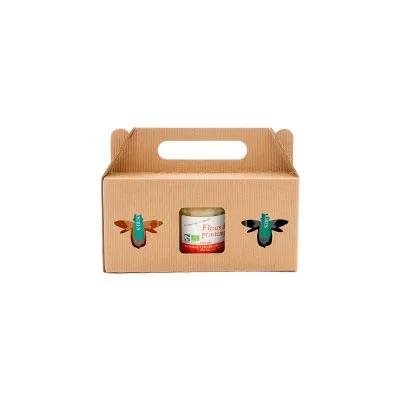 Coffret carton ondulé 3 pots 250 grammes