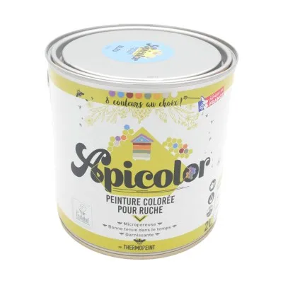 Peinture ruche Apicolor bleu 2 litres