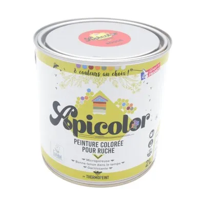 Peinture ruche Apicolor rouge 2 litres
