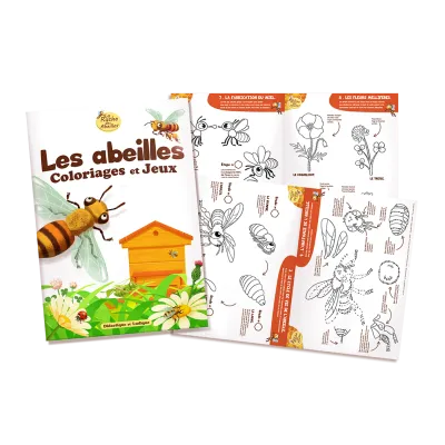 Cahier de coloriages et jeux "Les abeilles" - La ruche des abeilles
