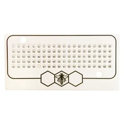 Dossard blanc avec chiffre