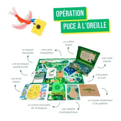 Jeu l'enquête par courrier - Nature et insectes Jeu l'enquête par courrier - Nature et insectes
