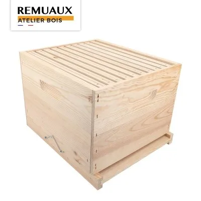 Ruche Dadant 10 cadres complète fabriqué par l'atelier de menuiserie Apiculture Remuaux