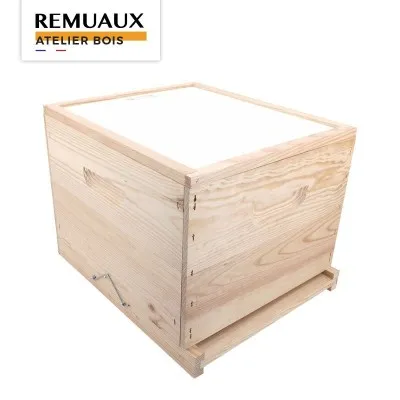 Ruche Dadant 10 cadres complète fabriqué par l'atelier de menuiserie Apiculture Remuaux