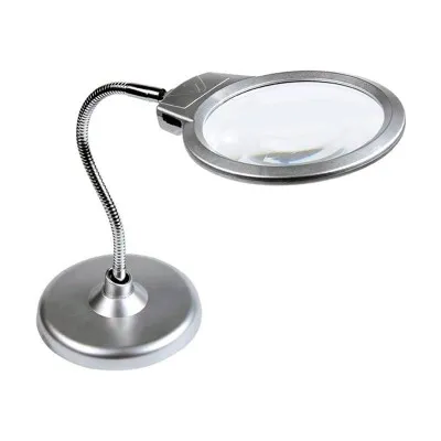 Loupe de table éclairante à LED