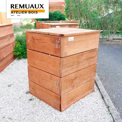 Composteur 300L avec fermetures goupilles