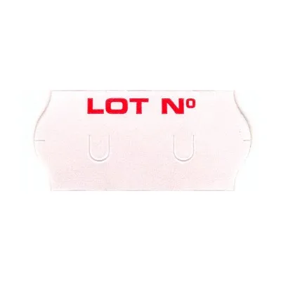 Étiquettes "Lot n°" le rouleau de 1500