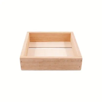 Coffret 25 x 25 cm en bois fabriqué en France par l'atelier de menuiserie Remuaux