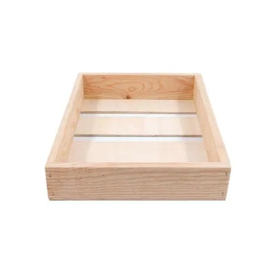 Coffret rectangle 35 x 27 cm en bois fabriqué en France par l'atelier de menuiserie Remuaux