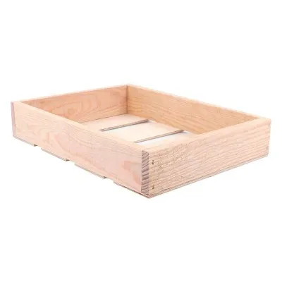 Coffret rectangle 35 x 27 cm en bois fabriqué en France par l'atelier de menuiserie Remuaux