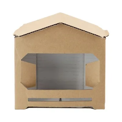 Coffret en carton brun "Miniruche" pour 2 pots de 500g