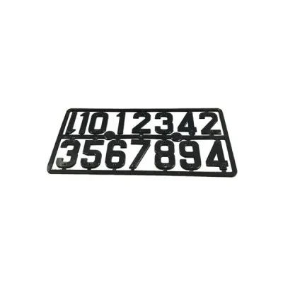 Plaque de chiffres plastiques