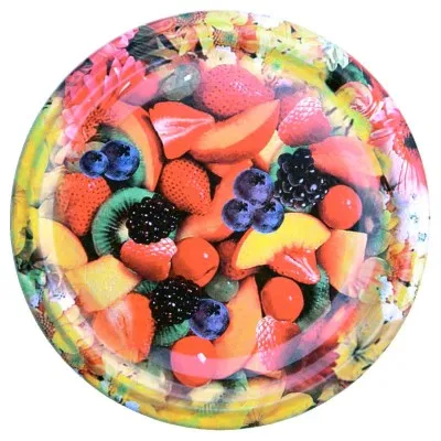 Capsule pasteurisable Ø82 - motif salade de fruits