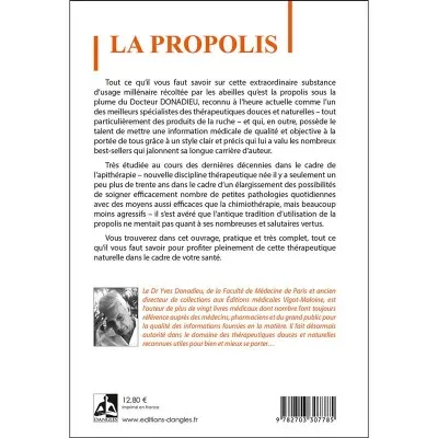 Couverture arrière du livre "La propolis" de Yves Donadieu