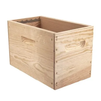 Corps Dadant mi bois 6 cadres crémaillères - 280x500x310 mm