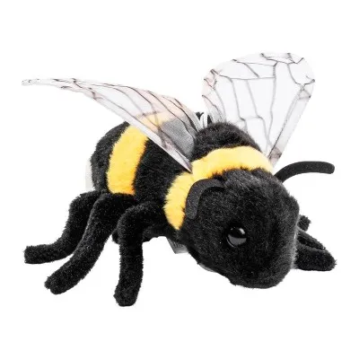 Bourdon en peluche suspendu avec ailes transparentes - jouet éducatif