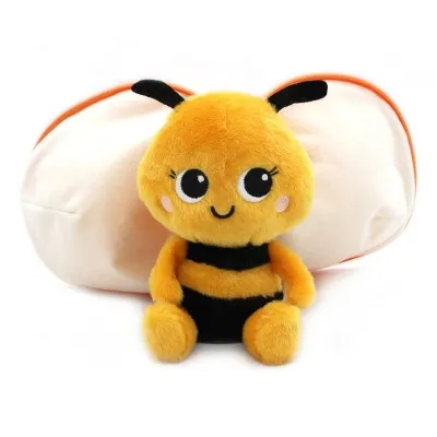 peluche Buzzet l’abeille avec la mandarine transformée en ailes – Flipetz