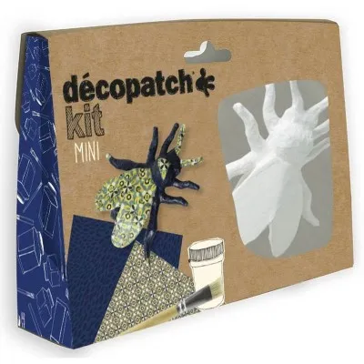 Mini kit Décopatch abeille avec papiers et colle – activité créative enfant