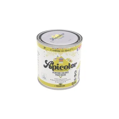 peinture Apicolor gris pour ruche 0,5 L – protection bois apicole