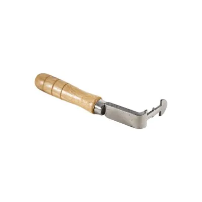 Nettoyeur de tête de cadre apicole avec manche en bois