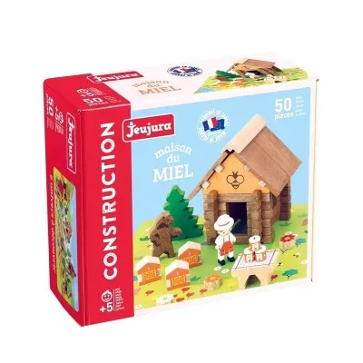 Coffret de construction La Maison du Miel Jeujura - jeu en bois fabriqué en France