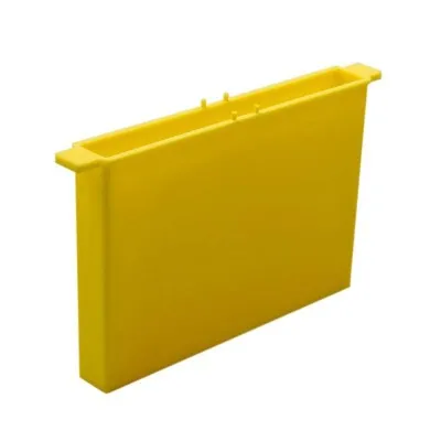 Nourrisseur cadre plastique jaune pour ruchette Mini Plus