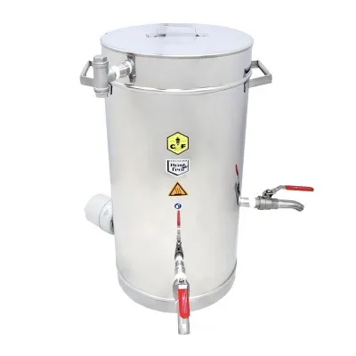 Clarificateur de cire inox 35 L - Double paroi chauffante
