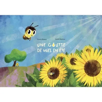 Couverture du kamishibaï "Une goutte de miel en été" - une histoire pour découvrir les abeilles et le miel.