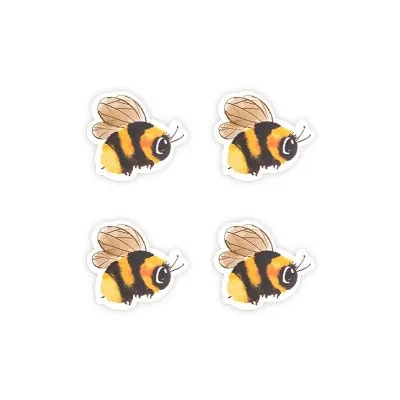 Autocollant abeille petit modèle : sticker idéal pour décorer carnets, pots de miel ou matériel apicole.