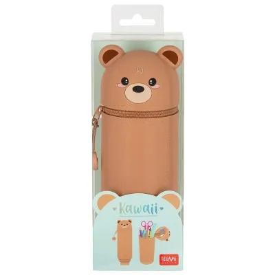 Trousse ours Legami présentée dans son emballage - collection Kawaii Dream Big, 2-en-1.