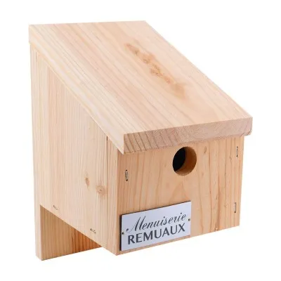 Nichoir à mésange en bois de pin non traité, fabrication artisanale française dans le Tarn