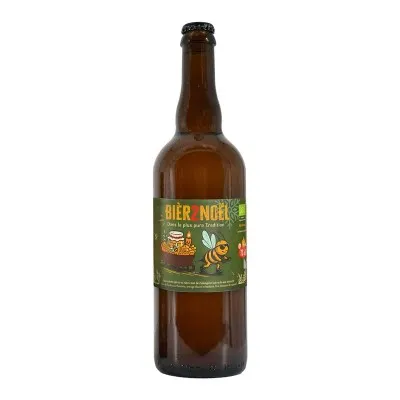 Bière ambrée de Noël au miel & épices - Bouteille de 75cl
