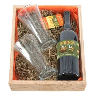Coffret dégustation bière au miel - 2 verres Abeille La Rochère - Coffrets