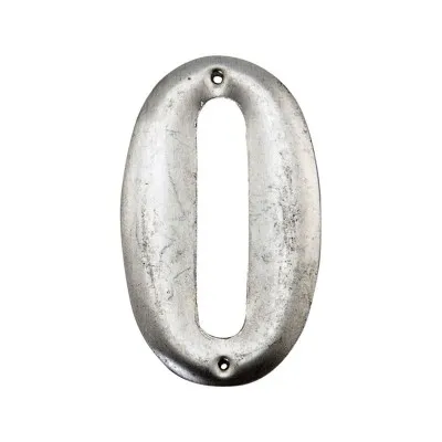 Chiffre aluminium 0 pour identification des ruches