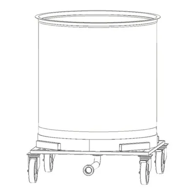 Maturateur inox 1000kg sur stand avec roulettes Fritz