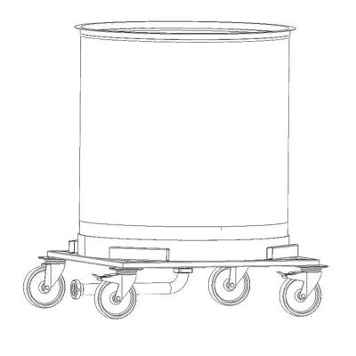 Maturateur inox 1000kg sur stand avec roulettes Fritz