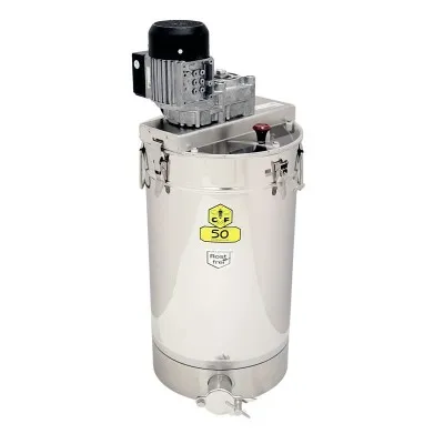 Mélangeur à miel Fritz 50 kg en acier inoxydable avec moteur 90W et robinet