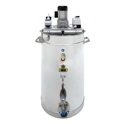 Mélangeur à miel 100 kg double cuve chauffante Fritz en acier inoxydable