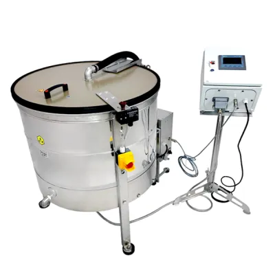 Chaudière centrifuge à cire Fritz Ø77 cm avec générateur vapeur et pupitre de commande