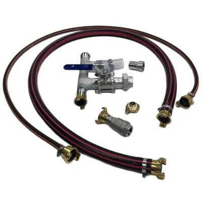 Kit de raccordement Fritz pour refroidisseur et mélangeur à miel 300 kg double paroi