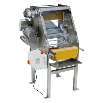 Machine à désoperculer automatique LEGA DV4 pour cadres Dadant en miellerie professionnelle