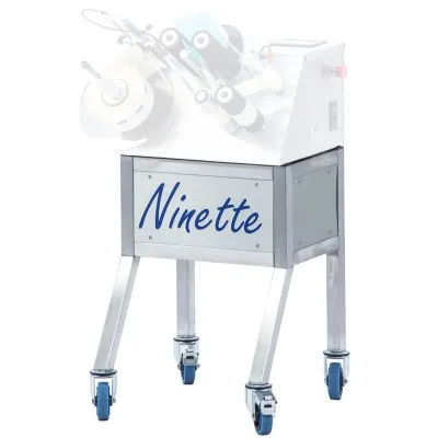 Châssis inox à roulettes pour étiqueteuse semi-automatique Ninette 1 - CDA